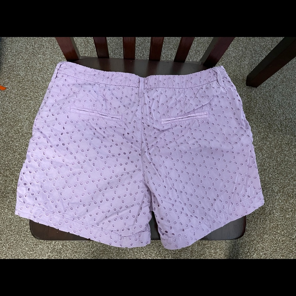 Old navy purple eyelet shorts - Picture 2 of 3